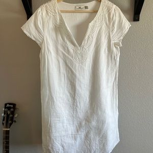 Vineyard Vines White Linen Dress